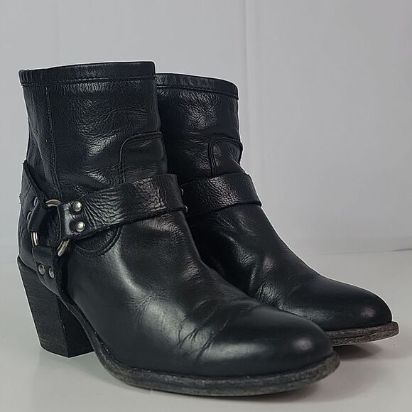 Frye Tabitha Harness Leather Women's Ankle Boots - Picture 1 of 14